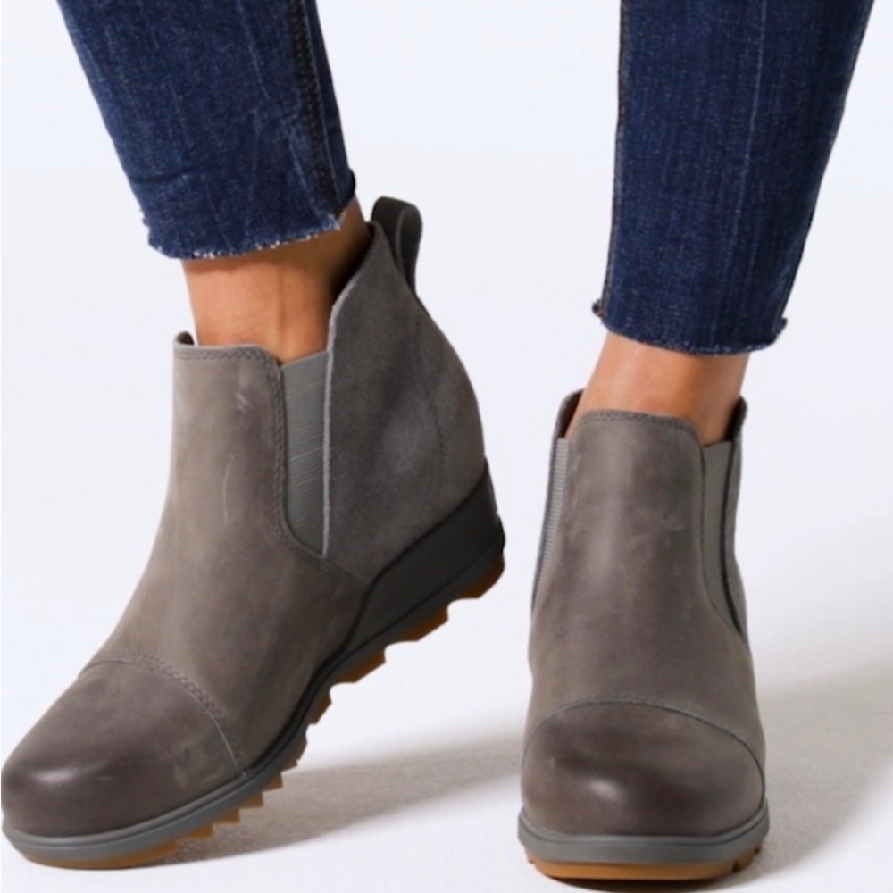 SOREL Womens Evie Pull-On Bootie Quarry Boots Size 6.5